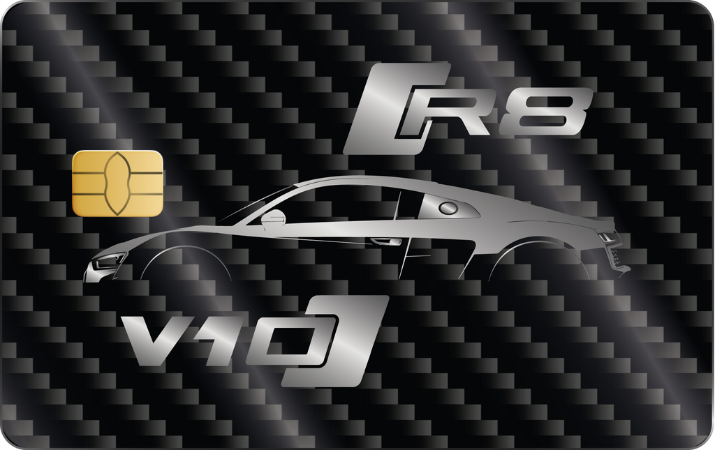Custom Metal or Gold Credit Card get the Audi R8 v10 design. – Luxard